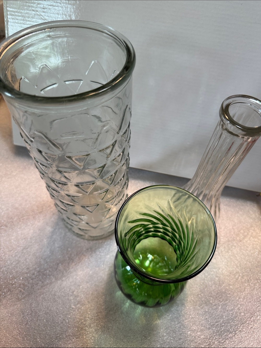 Green Swirl Glass Vase - Home Accents - Picture 3 of 9